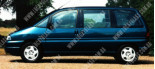 Peugeot 806 (94-02), Бокове скло ліва сторона