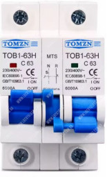 1P 1P AC MCB TOB1-63H 63A