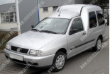 VW Caddy (96-04), Бокове скло права сторона