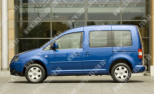 VW Caddy (04-), Бокове скло ліва сторона